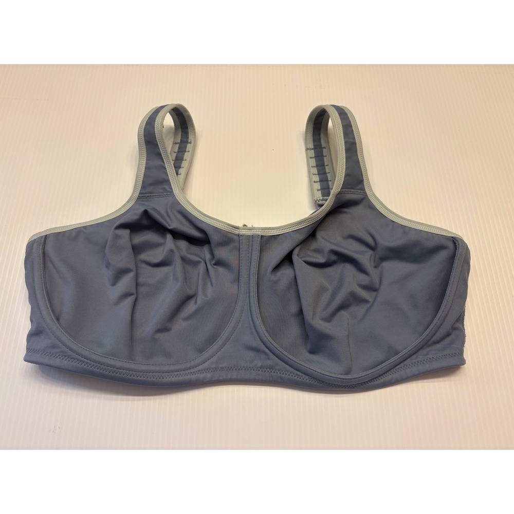 Wacoal Simone Sport Bra Women 40DDD Blue Underwire High Impact 855170 Activewear